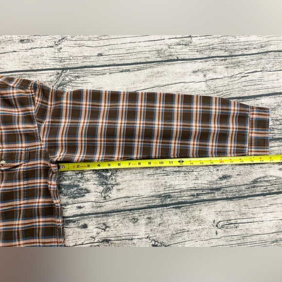 Cody James Plaid Long Sleeve Shirt, Brown Multi-color, Men's Size Large - Picture 8 of 11